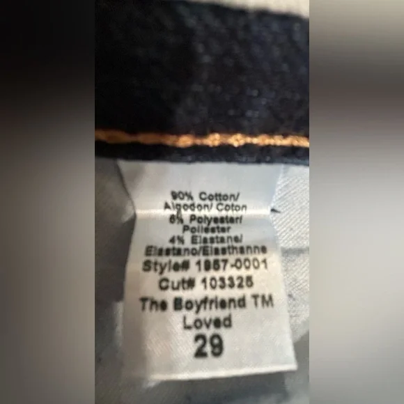 Current Elliott The Boyfriend Loved Jeans Size 29 Made in the USA - Picture 5 of 11